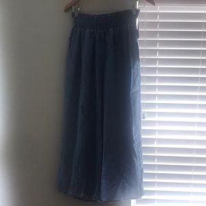 Wide leg Denim  pants